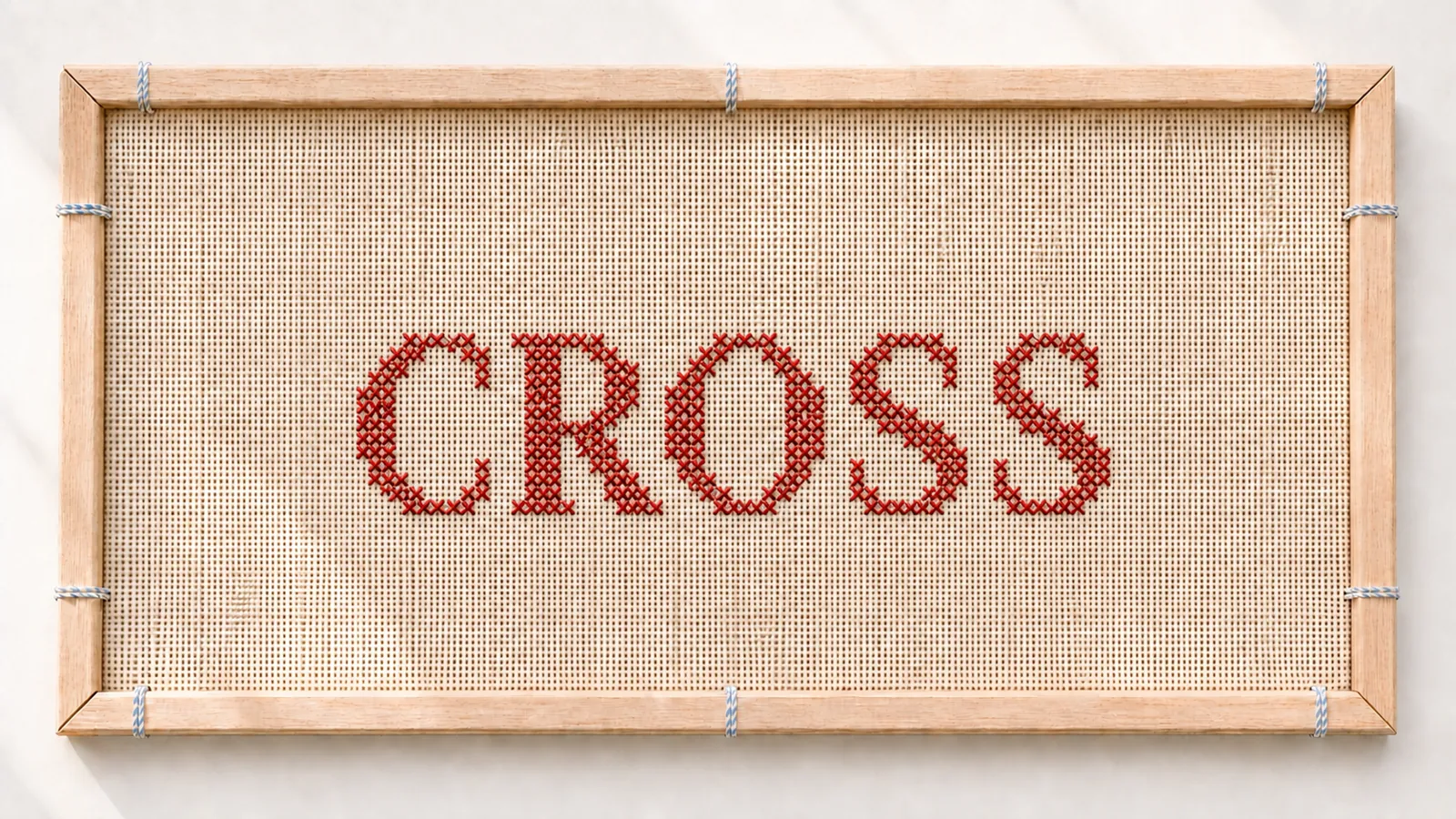 Framed needlepoint portrait for Cross stitch